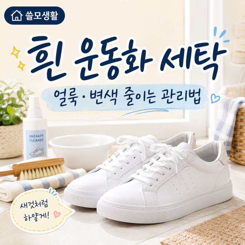 흰 운동화 세탁 방법, 얼룩과 변색 줄이는 관리법