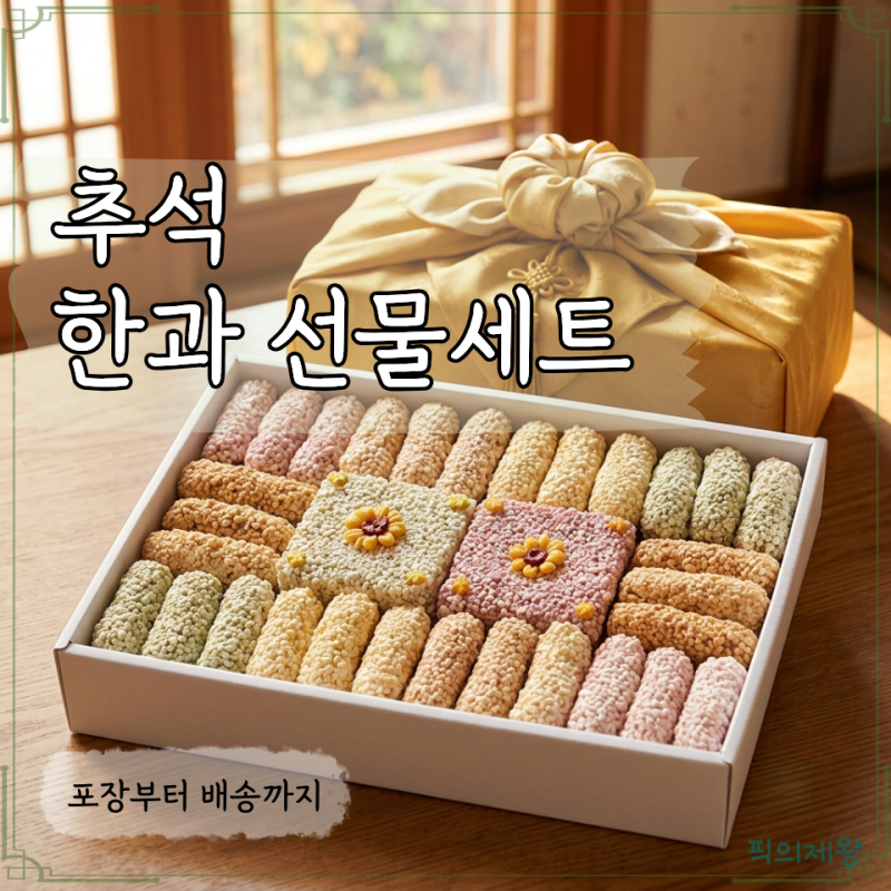 강릉 한과선물세트 무진장한과 3호, 추석에 선물하기 좋은 구성과 포장