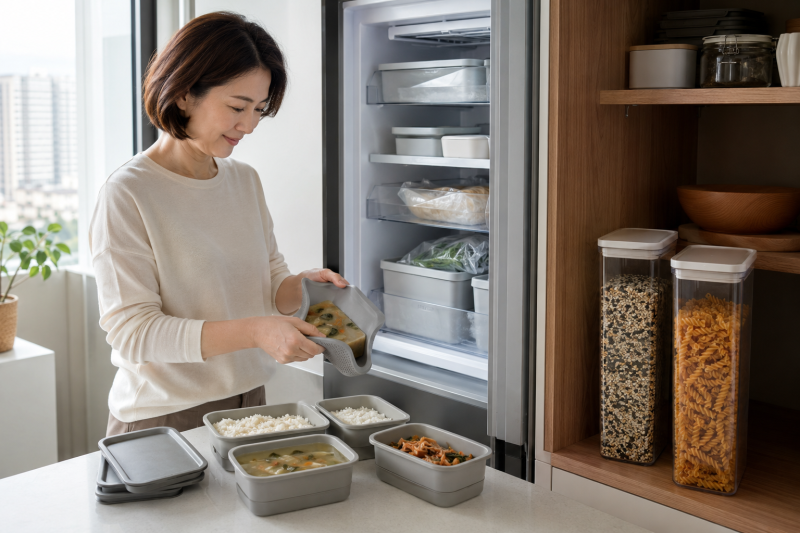 “같은 용기에 다 담으면 안 돼요” 다이소 식재료 보관템