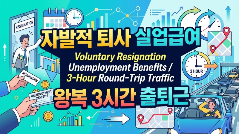 실업급여 자진퇴사 조건, 출퇴근 왕복 3시간 인정받는 법