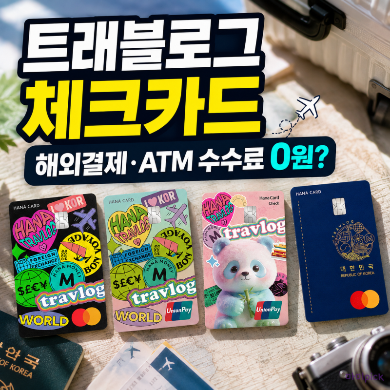 트래블로그 체크카드 혜택 총정리, 해외결제 ATM 수수료 얼마나 아낄까?