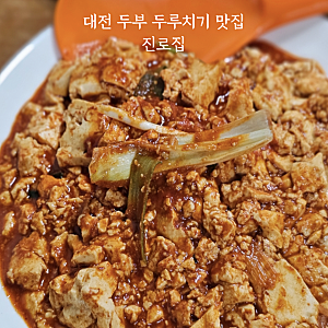 대전 두부 두루치기 맛집 추천 성심당 근처 진로집 혼밥 가능