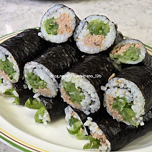 참치오이꼬마김밥 만드는 법 오이참치김밤 만들기 레시피