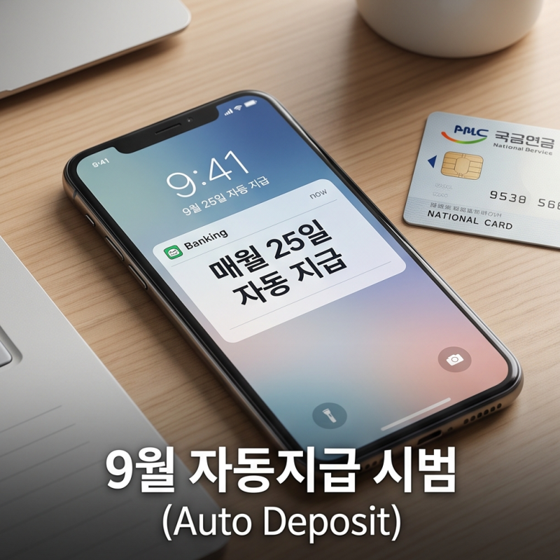 [노령연금 수령방법] 세무서 서류 제출 폐지! 9월 국민연금 자동지급 대상 및 조건 총정리