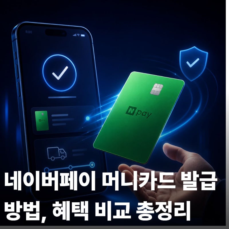 네이버페이 머니카드 발급방법, 혜택 비교 총정리