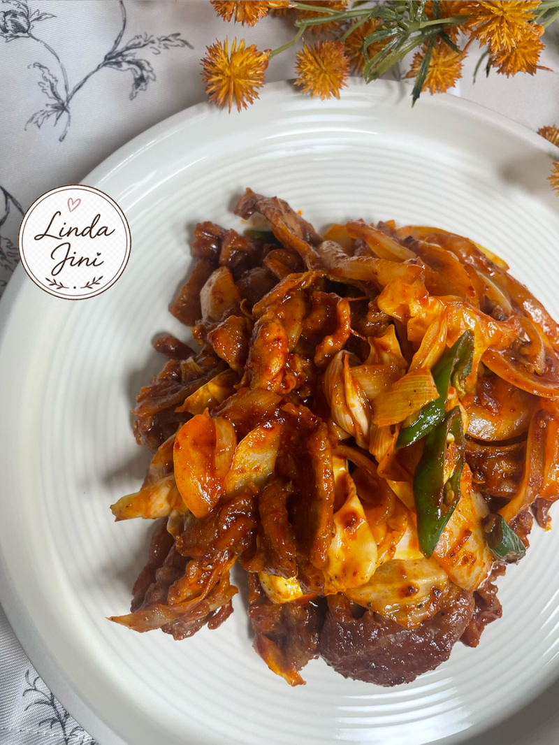 제육볶음 쉽고 맛있게 만들기 52만 기억하세요! 앞다리살 500g 집밥 레시피
