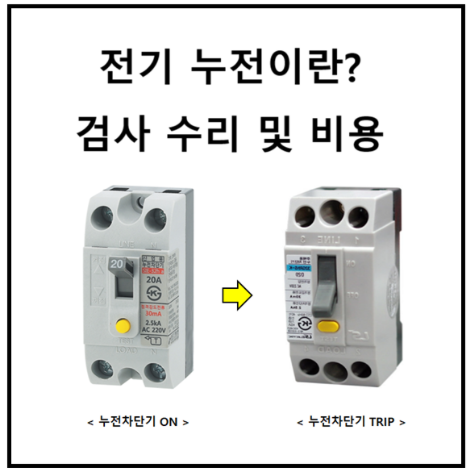 전기 누전이란? 수리 검사 및 비용