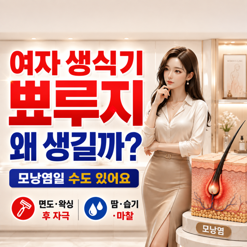 여자 생식기 뾰루지 왜 생길까? 피지낭종, 종기, 모낭염과 가려움 원인