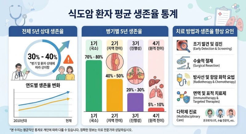 식도암 평균수명과 예후