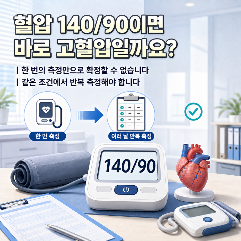 건강검진에서 혈압이 140/90으로 나왔다면 바로 고혈압일까? 정상 수치와 낮추는 생활습관