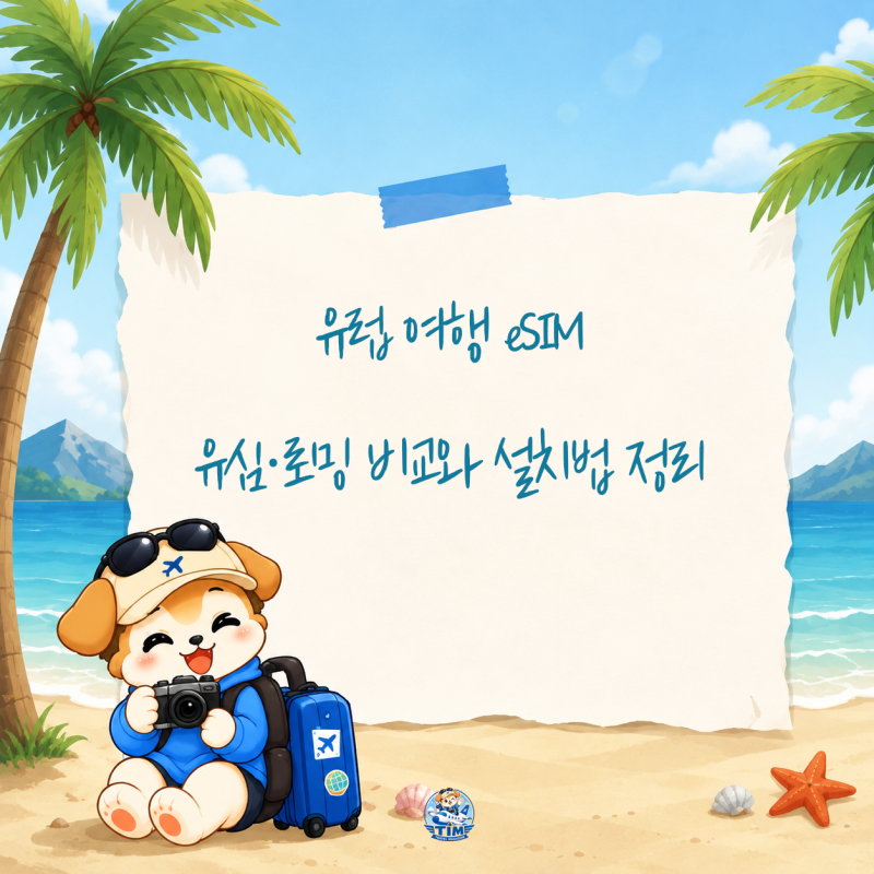 유럽 여행 eSIM, 유심·로밍 비교와 설치법 정리
