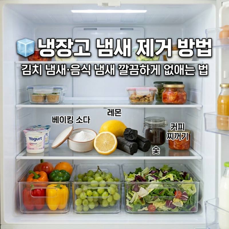 냉장고 냄새 제거 방법｜김치 냄새·음식 냄새 깔끔하게 없애는 법