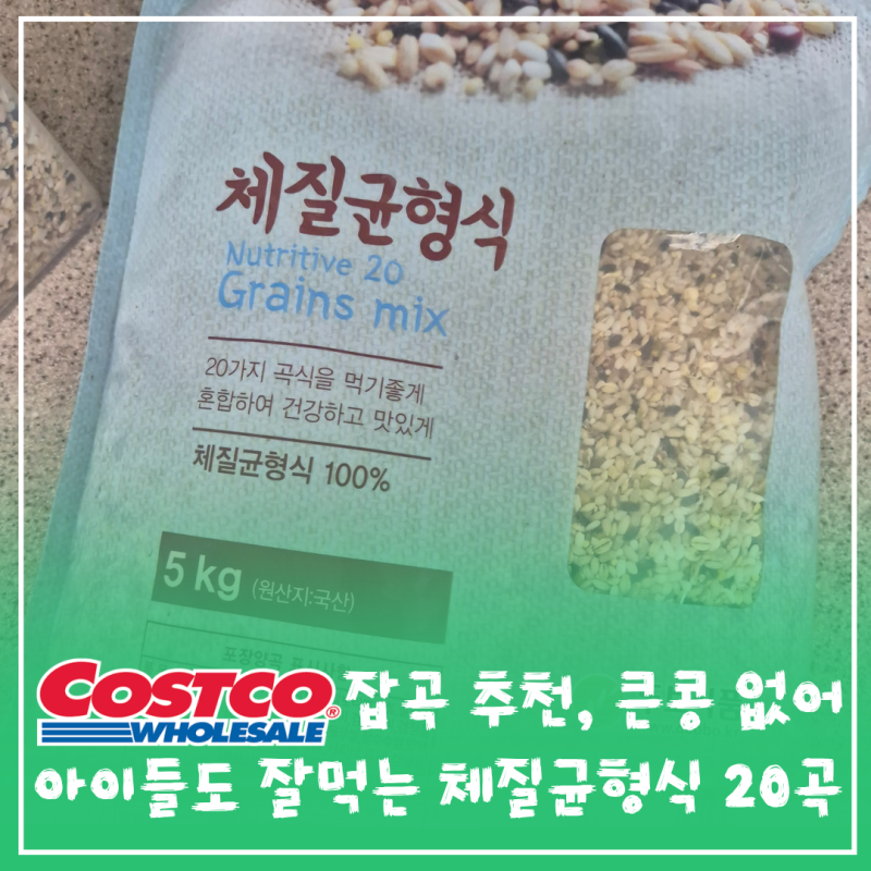 코스트코 잡곡추천 큰 콩 없어 좋은 체질균형식 20곡