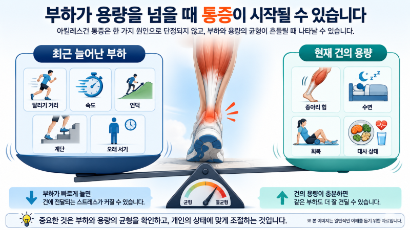 아침 첫걸음에 발뒤꿈치 뒤가 아픈 이유: 아킬레스건염, 쉬기만 하면 나을까요?