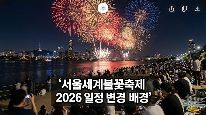 서울세계불꽃축제 2026 일정 변경 배경과 주요 관람 쟁점