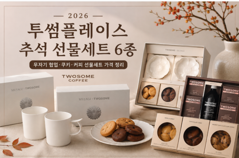 2026 투썸플레이스 추석 선물세트 가격 정리｜무자기 협업 6종