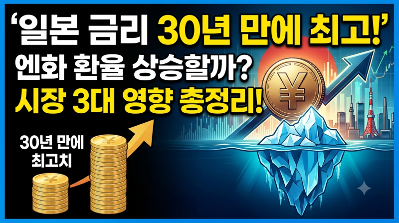 일본 금리 30년 만에 최고치? 엔화 환율 전망과 3대 영향