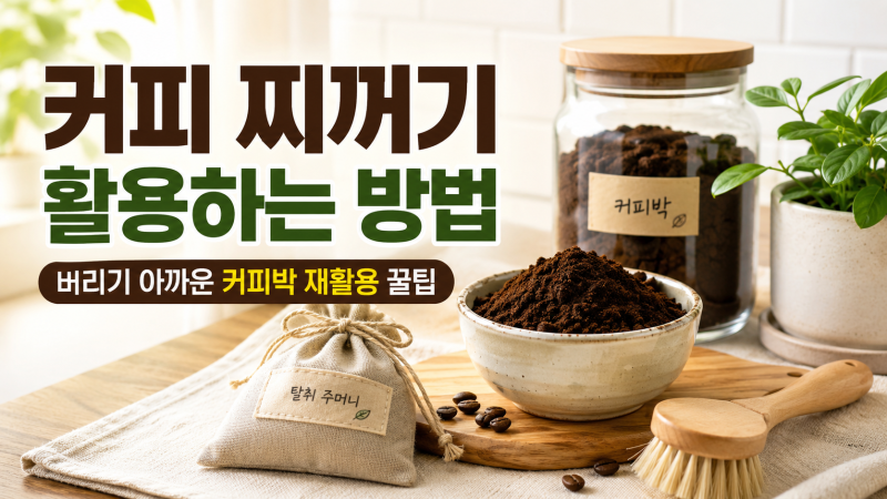 커피 찌꺼기 활용하는 방법