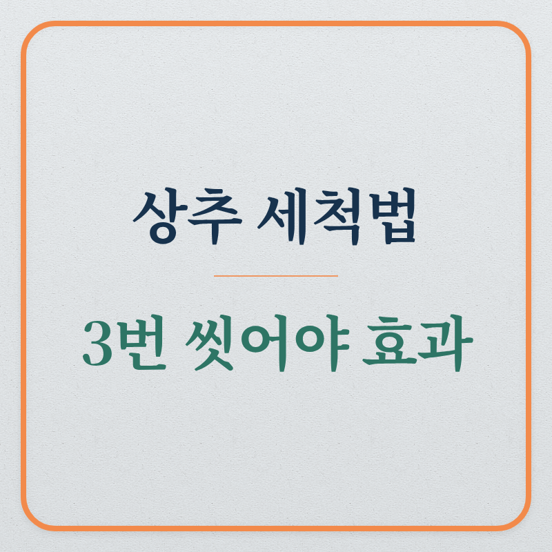 상추 제대로 씻기 (상추,세척,농진청)