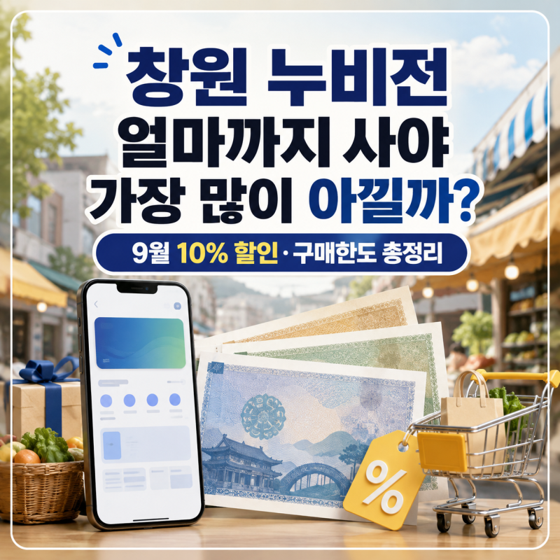 창원 누비전 100만원 사면 10만원 절약? 9월 구매방법 총정리