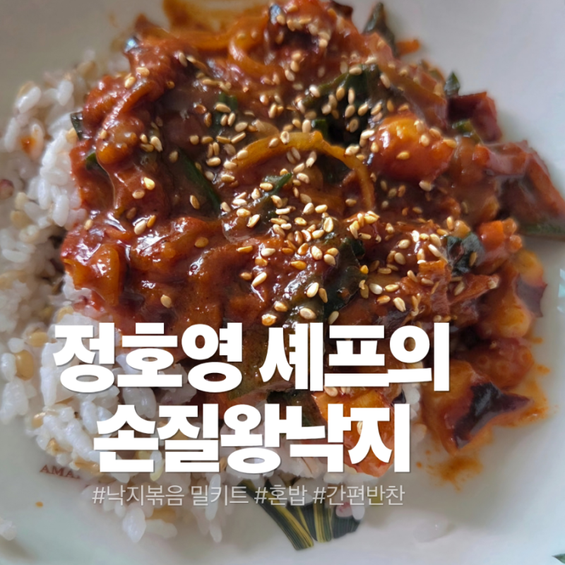 정호영 쉐프의 '손질 왕낙지 볶음' 밀키트 자취생 반찬으로 딱!