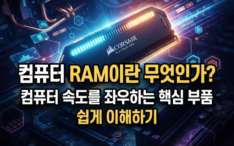 컴퓨터 RAM이란 무엇인가?｜컴퓨터 속도를 좌우하는 핵심 부품 쉽게 이해하기