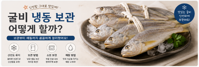 굴비 냉동 보관 어떻게 할까? 먹기 전 해동까지 정리해봤어요