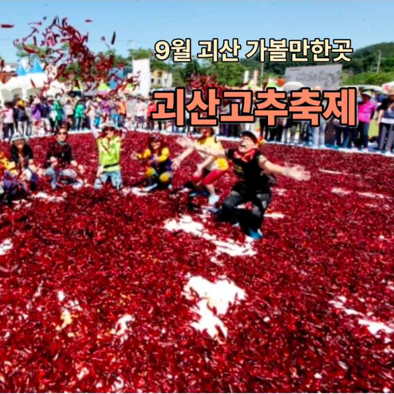 괴산고추축제 2026 일정 라인업 가수 가볼만한곳