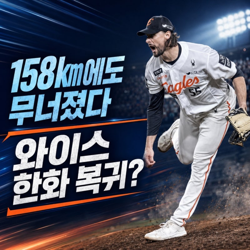 158㎞ 던져도 4실점, 라이언 와이스 한화 복귀 가능할까
