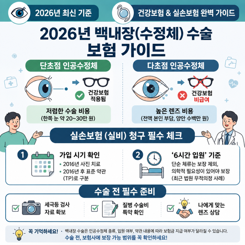 백내장 종류부터 증상·진단·수술 과정까지｜보험금 청구 전 꼭 확인할 것