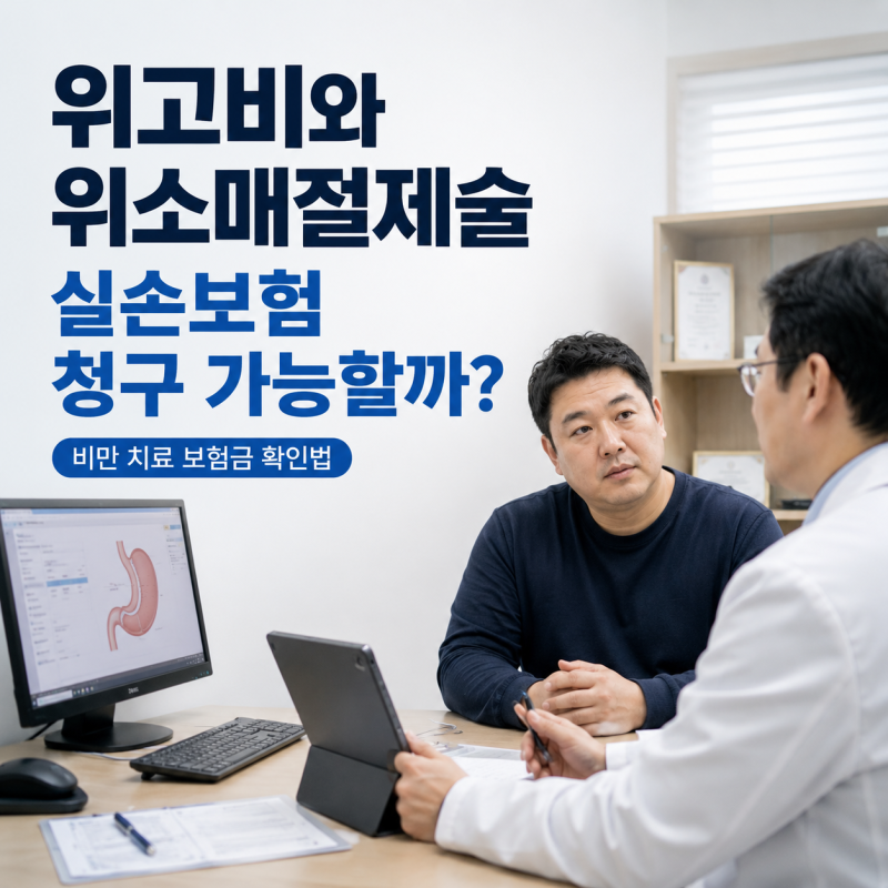 위고비와 위소매절제술 실손보험 청구 가능할까? 비만 치료 보험금 확인법