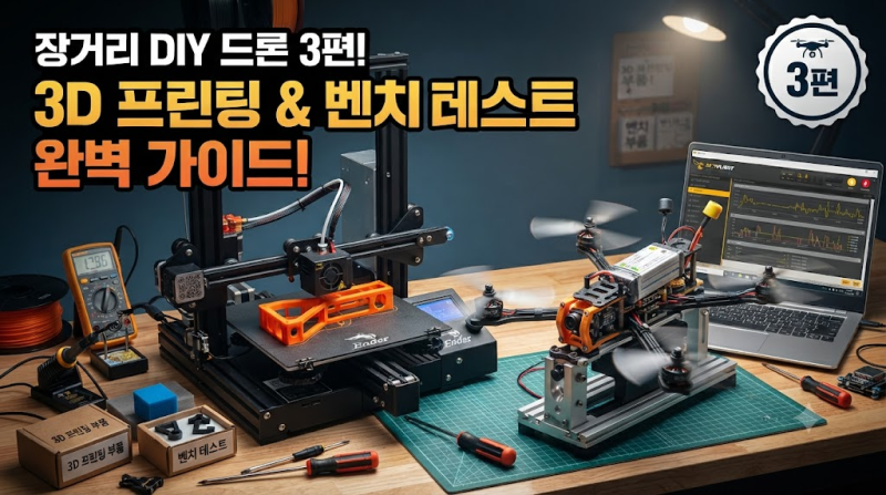 [초장기 프로젝트] 무인드론 자작기 3편: 3D 프린터로 커스텀 파츠 뽑기 (TPU & PETG 활용법)