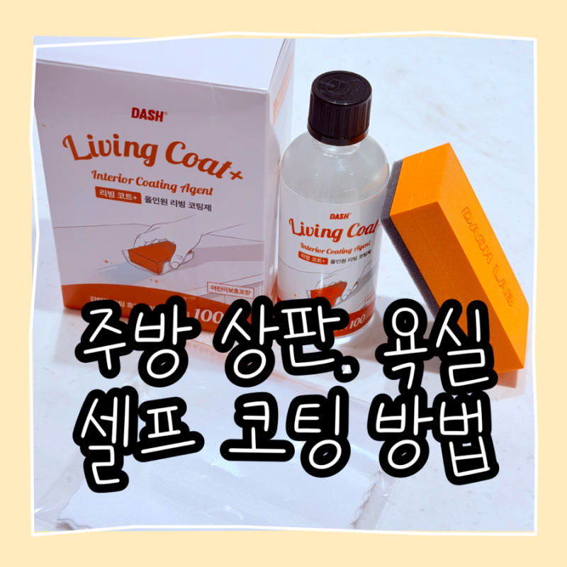 주방 씽크대 상판코팅 대쉬랩 리빙 코트 플러스 올인원리빙코팅제 셀프나노코팅 후기