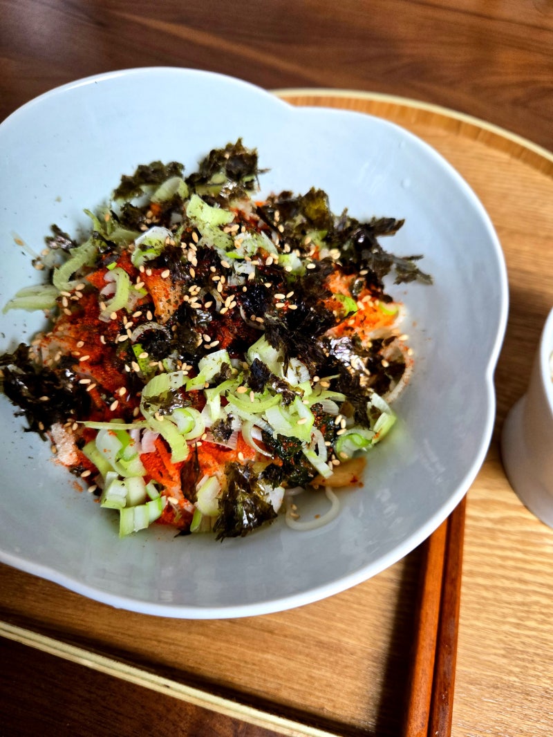 열무비빔국수 양념 만들기 김치비빔국수 레시피