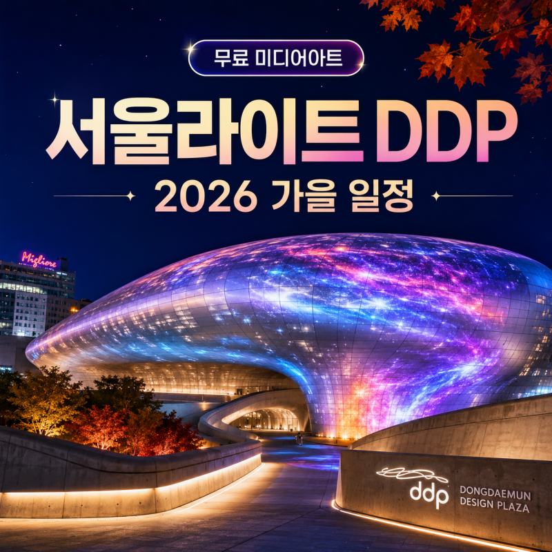 서울라이트 DDP 2026 가을 일정｜무료 미디어아트 시간·주차·가는법 총정리