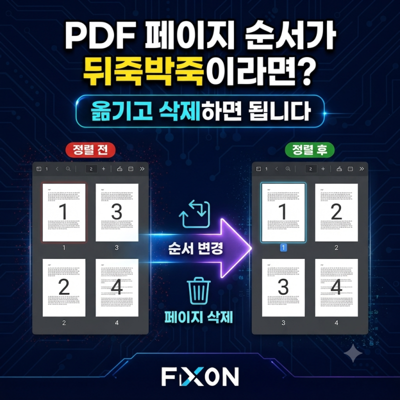 PDF 페이지 순서 바꾸는 방법, 필요 없는 페이지 삭제까지 한 번에 정리