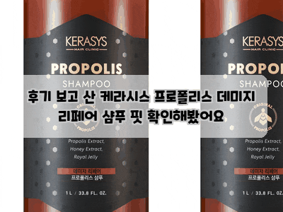 후기 보고 산 케라시스 프로폴리스 데미지 리페어 샴푸 핏 확인해봤어요