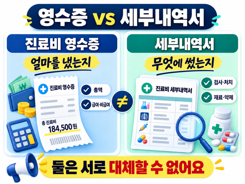 실손보험 청구, 영수증과 세부내역서는 언제 필요할까?