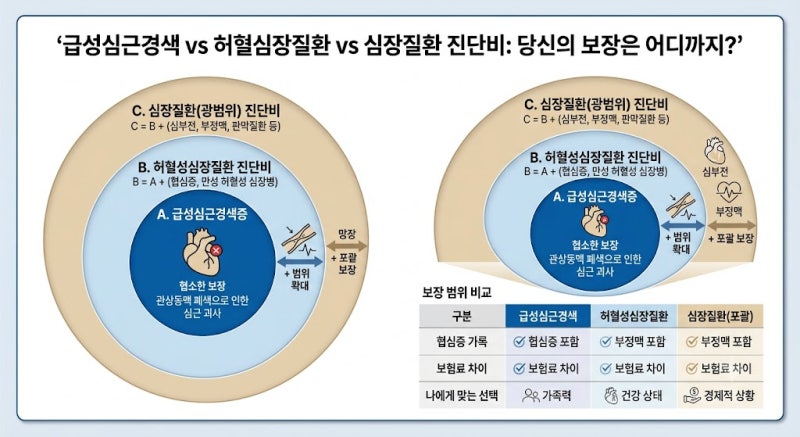 심장보험 가입자 87%가 병원비 한 푼 못 받는 이유: 급성심근경색 vs 허혈심장 vs 심장질환 진....