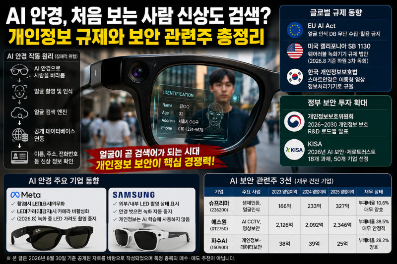AI 안경으로 처음 보는 사람 신상까지? 메타·삼성 스마트글래스 개인정보 규제와 한국 AI 보....