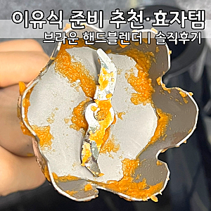 [육아정보] 내돈내산 이유식 준비 브라운 핸드블렌더 사용 후기ㅣ숨은 갓성비 꿀템 다이소 ....