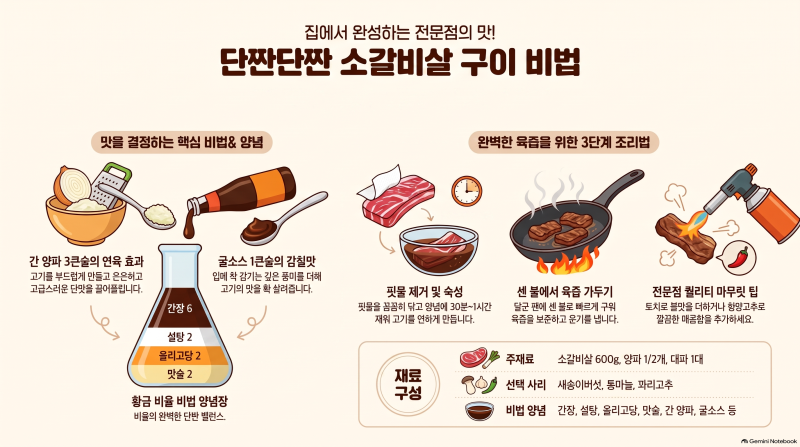 소갈비살양념 레시피