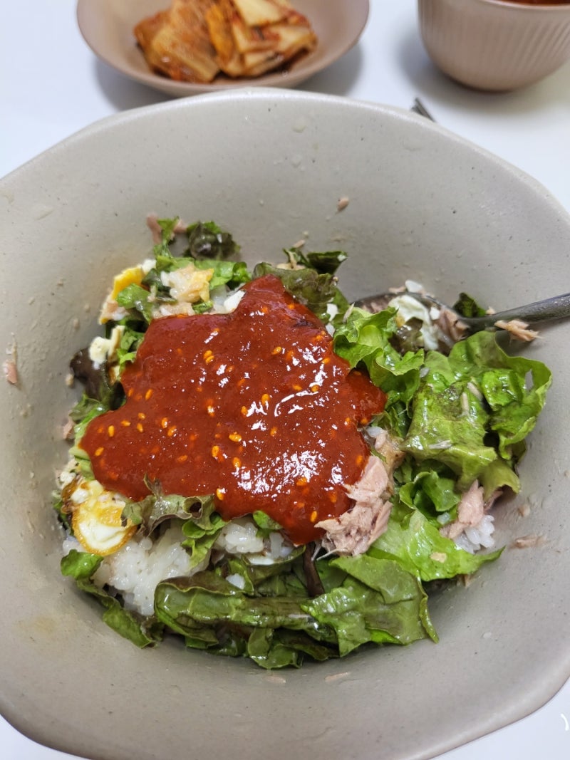 초간단 참치 비빔밥 비빔밥용 고추장 만들기 | 요리하기 싫은 날 5분 컷 쉬운 레시피