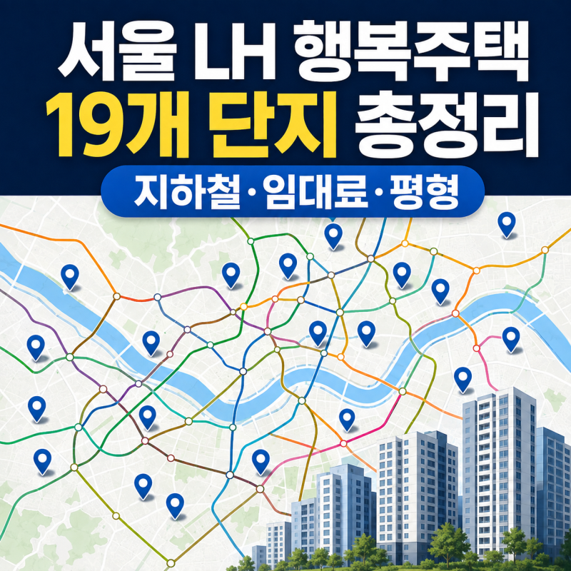 서울 LH 행복주택 19곳 한눈에…가까운 지하철역·임대료·평형 총정리