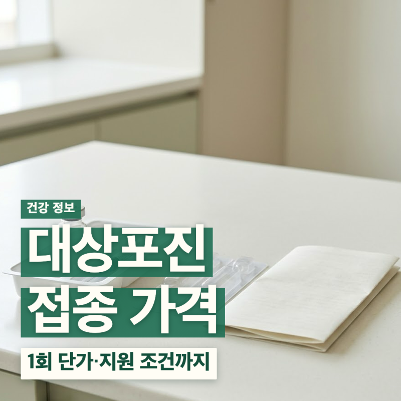 대상포진 예방접종 가격 비교 65세 지원 여부 보건소 싱그릭스