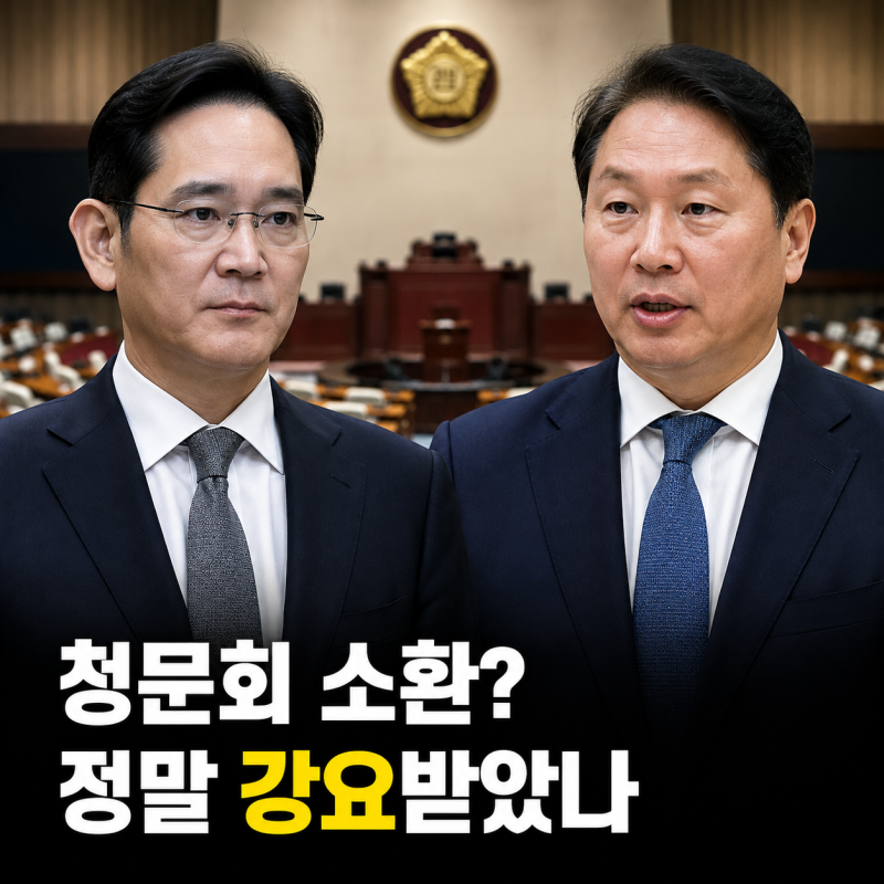 이재용·최태원 국회 청문회 증인 추진, 호남 반도체 투자에 정부 압력 있었나