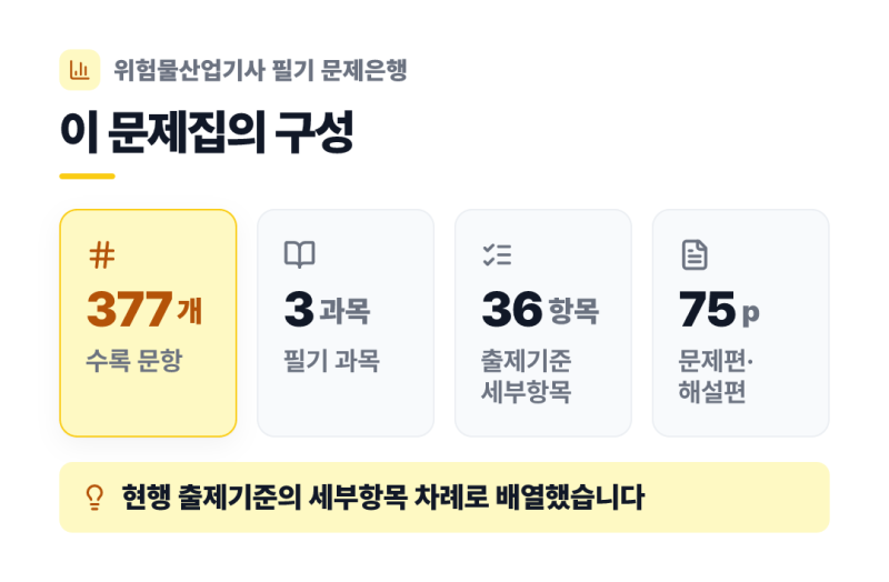 위험물산업기사 기출문제 경계값에서 갈립니다