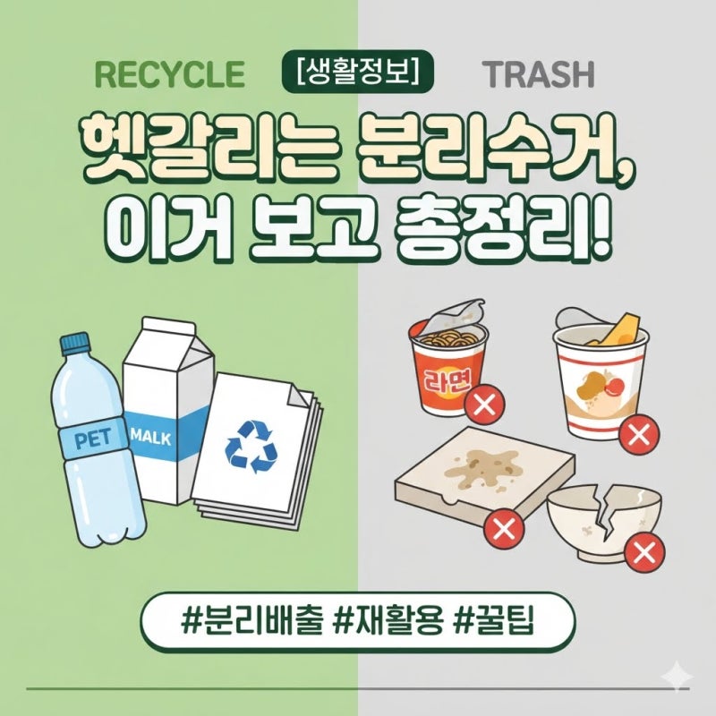 [생활정보] 올바른 분리수거 방법과 헷갈리는 품목 총정리