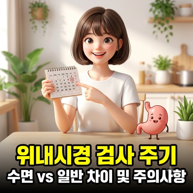 위내시경 검사 주기와 금식 시간 수면 vs 일반 차이 및 주의사항 총정리