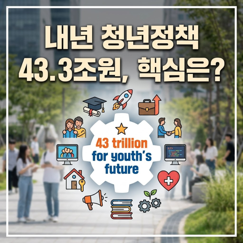내년 청년정책, 43조 원 역대급 예산 투입! 취업부터 주거·혼인·출산 지원은 어떻게 달라질....